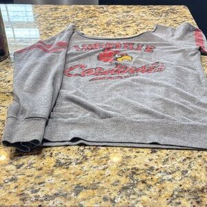Gray Louisville Cardinals Sweatshirt
